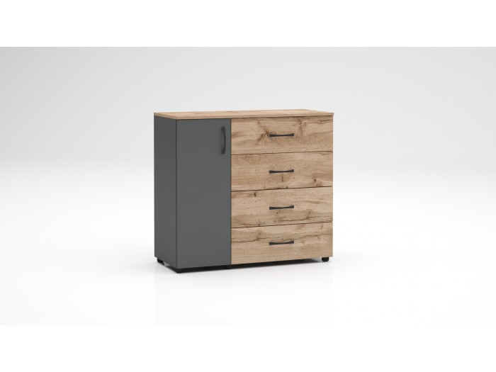 Скрин Аполо 7 (дъб вотан/антрацит)